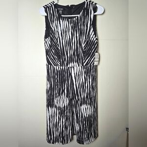 Women's New With Tags Nine West Sleeveless Zebra Print Dress, Size 4